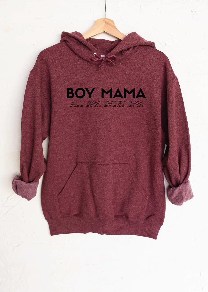 Boy Mama All Day Every Day Addy Hoodie Declan Crew